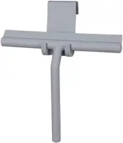 Shower Squeegee, Window Wiper Scraper Cleaner Silicone Blade & Holder Hook (Grey)