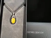 在飛比找Yahoo!奇摩拍賣優惠-Georg Jensen 喬治傑生 1992 年度寶石項鍊 