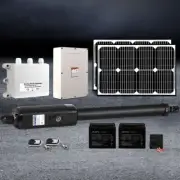 Full Solar Automatic Swing Gate Opener 600KG Electric Remote Control Motor Kit
