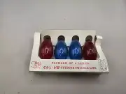 Vtg Trim-A-Tree C-9 1/4 Christmas Bulbs Multi Color 4 Pack Cool-lite