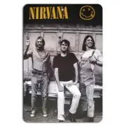 Nirvana Band Smiley Logo Group Photo Poster