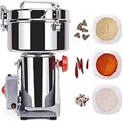 700G Electric Grain Mill Grinder High Speed Herb Grinder Cereal Pulverizer Swing Type Fine Powder Machine Cereal Crusher For Kitchen Coffee Sugar Spices Pepper Beans Nuts Family Medical Powder Machine