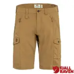 【FJALLRAVEN 小狐狸】男 彈性耐磨登山健行短褲 ABISKO SHORTS 多口袋工作褲_蕎麥棕_82833