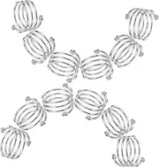 TOKIDNY Metal Spiral Napkin Rings 12pcs Napkin Holders Stylish Decor for Dining Table for Christmas