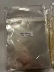 100 Clear Cello Bags, 10” X 6.5” DVD, Cd Storage Or Whatever You Need