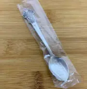 Rolex Bucherer of Switzerland Lucerne Souvenir Spoon Engraved Lion Bowl Vtg NEW