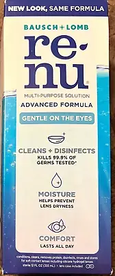 Bausch + Lomb Re-Nu ReNu Multi-Purpose Contact Lens Solution 12 OZ Exp 03/2025