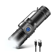LED Mini Flashlights Tail Magnet Rechargeable Hat Clip Light Tactical Flashlight