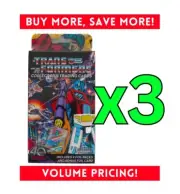 (3x) Transformers 40th Anniversary Trading Card HANGER Box BUNDLE+FREE SHIP!