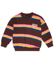 [Mini Rodini] Mini Rodini Striped cotton jersey sweatshirt Y 6/7 brown