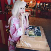 在飛比找蝦皮購物優惠-日本購回 粉色 櫻花色 浴衣 cosplay 外拍軟妹服 和