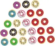 HOUDERCO 24Pcs Pupil Erasers Adorable Donut Shaped Rubbers for Supplies and Homework Rewards for Treasure Chests and Party Favors