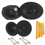 JBL Stage3 Front & Rear Door Speakers W/Grills for 2002-2019 JEEP Grand Cherokee