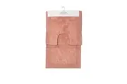 J.Elliot Home Home 2000GSM 2 Pce Dawson 100% Cotton Bath Mat Set Clay Pink