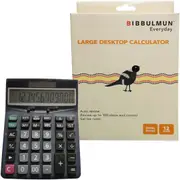 BIBBULMUN 12 DIGIT DESKTOP CALCULATOR Large