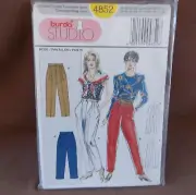 Burda Ladies Pants Sizes 8-26 Uncut Pattern 4852