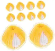 TEHAUX 10pcs Reusable Laundry Washing Balls for Clothes Winding Hair Remover and Lint Cleaner Durable Laundry Balls for Easy Washing Machine Use