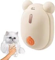 Cat Steam Brush, Double Combs Steam Grooming Comb Rechargeable, Smart Massage Electric Portable Shedding Tool Anti Static Long Haired Pet Vet