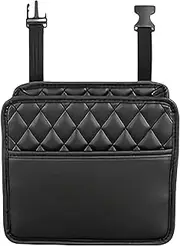 Car Organizers Storage, Multifunctional Storage Handbag Holder, High-Capacity Seat Back Pouch, Convenient Seat Bag, Sturdy Material PU leather, Color Black