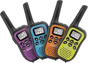 Uniden UH45-4 - UHF CB Handheld Radio (Walkie-Talkie) with Kid Zone – Quad Colour Pack
