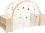 Jooyes Kids Rainbow Cubby Play House with Storage Cabinet