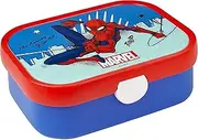 Mepal - Campus Lunch Box - Bento Lunch Box for Children - Lunch Box with Bento Compartment and Fork - Meal Prep Box with Clip Closure - BPA Free & Dishwasher Safe - 750 ml - Spiderman