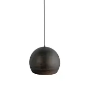 Marga Contemporary Dome Shape Asymmetrical Patterns Metal Pendant Light Lamp Large - Brown