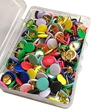 GARIOUANS 300Pcs Colorful Plastic Push Pins Decorative Flat Drawing Thumbtacks for Office and School Use for Corkboards and Bulletin Boards and Easy to Insert Assorted