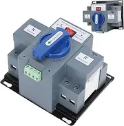 Automatic Transfer Switch, 110V Dual Power Generator Transfer Switch 50Hz/60Hz, Electronic Power Circuit Breaker for Home and Office, Automatic