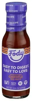Fody Food Co Sauce BBQ Chipotle 8.6 oz (Pack of 6)