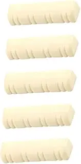 Levemolo 5pcs Mandolin Nut Durable String Replacement Accessories Smooth Finish for Enhanced Tone Lightweight Plastic Guitar Bridge Components for Mandolin Instrument Care
