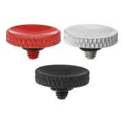 Camera Shutter Button 3pcs Shutter Release Button Knurled Red Silver Matte Black