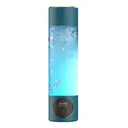 The 8Th Generation 5000Ppb SPE PEM High Concentration Rich Hydrogen Water Cup Generator Flask Ionizer Hydrogen Bottle(A) Dark Green