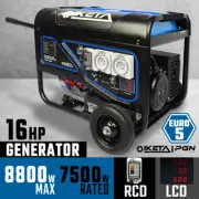 Petrol Generator 8800W Max Electric Start Work Site Camping Portable Power Suppl
