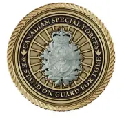 Canadian Special Forces Medallion for Box Cremation Urn/Flag Case - 2 Inch Diam