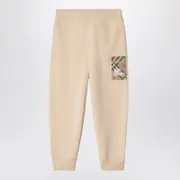 [Burberry] Light beige jogging trousers 14 Y Beige