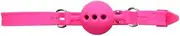 Silicone Mouth Plug Sex Toy For Male and Female Deep Throat Restraint With Orifice Ball Alternative Sex Toy (Pink)
