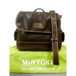 MIRYOKU 經典復古皮革後背包 #百貨公司正貨 #二手商品