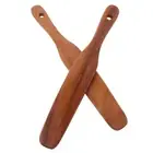 2pcs Wood Spatula Small Wood Flipper Wooden Turner Cooking Utensil Jam Spreaders