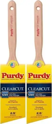 Purdy 144152125 Clearcut Series Glide Angular Trim Paint Brush, 2-1/2 inch - 2 P