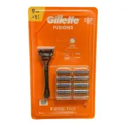 Gillette Fusion5 Men's Razor Handle + 9 Blade Refills