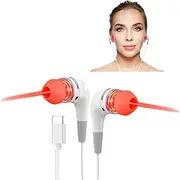 Red Light Earbuds, USB Red Therapy for Ears, 650NM Red Light Ear Therapy Device with Two Pairs of Ear Canal Silicone, Red Light Ear Plugs, Red Light Ear Buds for Ear Support