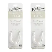 2PK Wishstone White Howlite Bead Bracelet Bangle Charm Women's Accessories