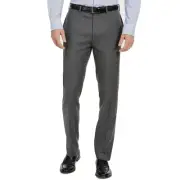 NWT Van Heusen Mens Size 34 34x29 Slate Gray Slim Fit Flex Dress Pants NEW