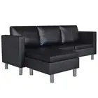 Sectional Sofa 3-Seater Faux Leather Lounge Couch Modular Multi Colours vidaXL