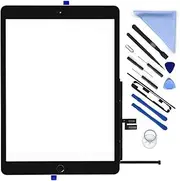 First Choose for iPad 9 (9th Generation) Screen Replacement Digitizer Touch Glass Kits, for iPad 9th Gen 10.2 Inch A2602 A2603 A2604 A2605 (2021 Released), Repair Sets+Home Button