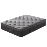 KINGSTON SLUMBER Premium Luxury 34cm Double Mattress, Medium-Firm, Natural Latex Layer, Euro Top, 7-Zone Pocket Spring