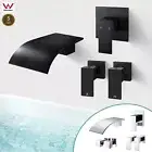 ACA Bathroom Tap Waterfall Bath Spout Bathtub Shower Mixer Taps Brass Square