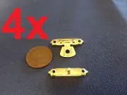 4 Sets - Chest Box Trunk Suitcase Trinket Tool Latch Clasp Chrome Toggle b1