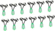 12pcs Fish Rod Alarm Bells Fishing Twin Bells Noise Alert for Catching Fish Made of No Risk of Polluti